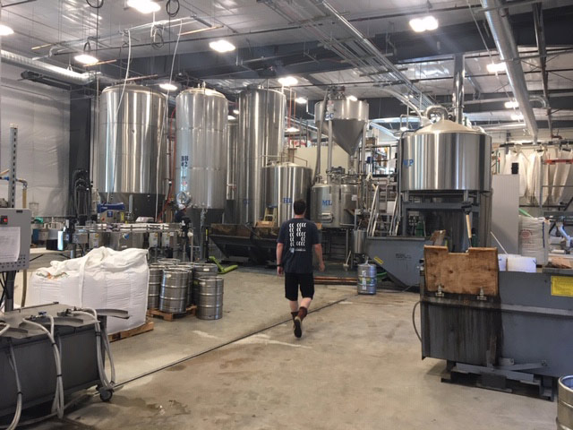 The new, larger brewery.